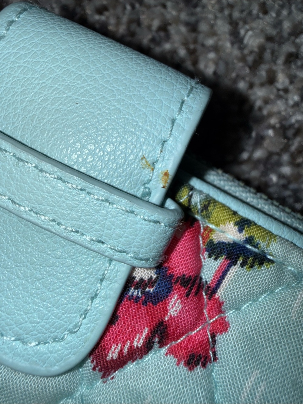 Vera Bradley blue floral wallet wristlet NWT - Picture 3 of 8